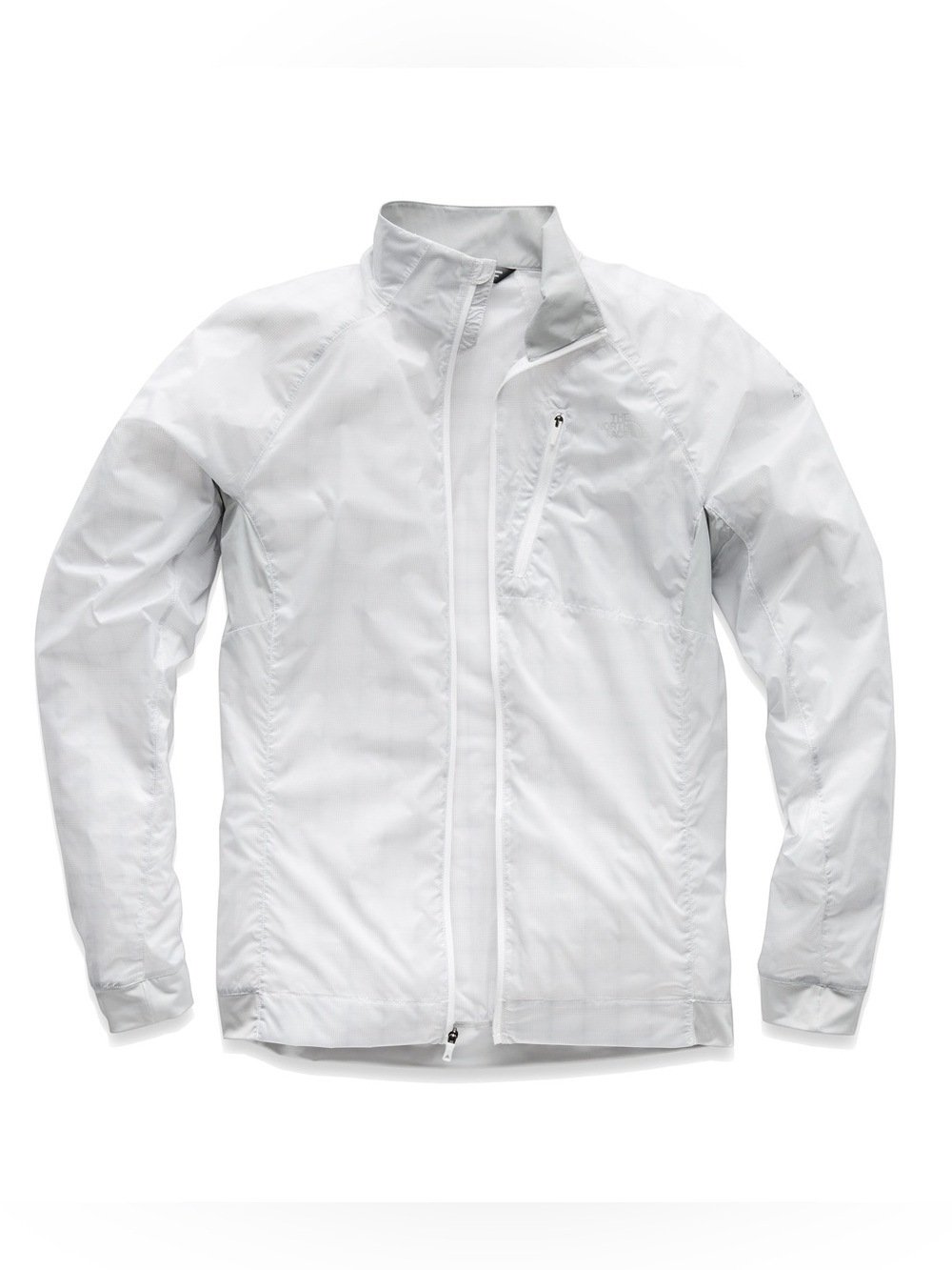 The North Face Better Than Naked Jacket - White/ High Rise Grey Windbreaker